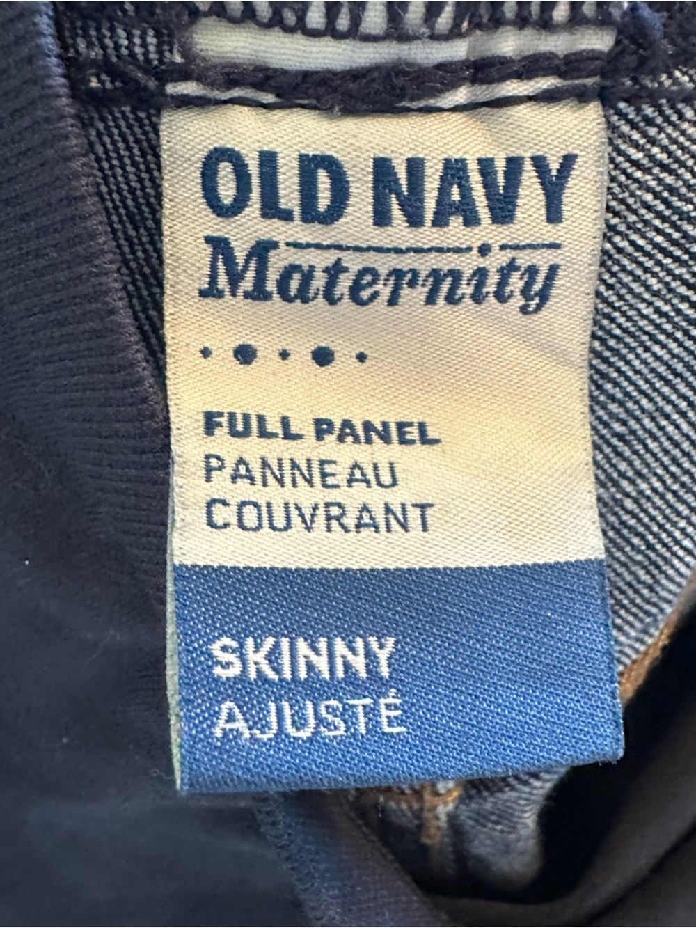 Old Navy Maternity Full Panel Skinny Jeans Dark Wash Size S - Picture 6 of 6